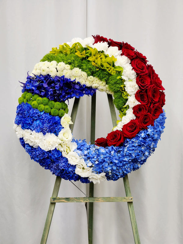 RBG Color Round Wreath