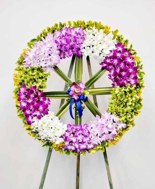 Pinks and Whites Round Wreath